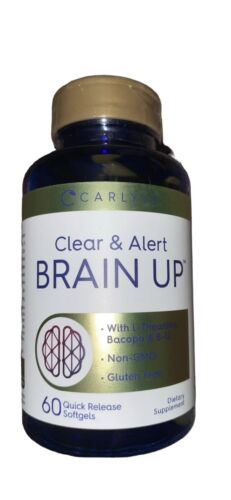 Brain Support Supplement | 60 Softgels | L-Theanine, Bacopa & B-12 | by Carlyle