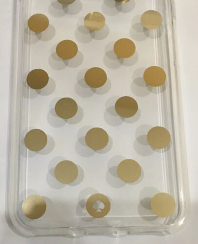 Kate Spade Phone Case iPhone 8/7/6s/6 PLUS  Gold Polka Dots New in Box