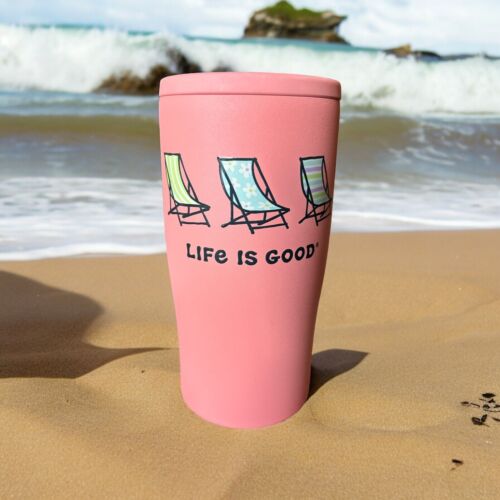 Life is Good 4-in-1 Can Cooler Multicolored~Fits All Slim/Regular Cans Cold 12 H