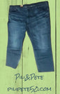 LEVI'S 559 RELAXED STRAIGHT FIT STRETCH JEANS 54" x 32" DARK BLUE LEVI'S A1!!