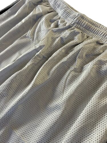 Champion Basketball Shorts Mens~L Gray Mesh~Black Stripes~ Gym NEW