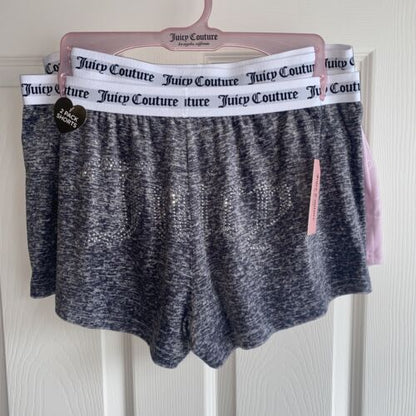 JUICY COUTURE Sleepwear Velour Shorts~Style JC1751~2 Pair ~ All sizes~~REAR FIND