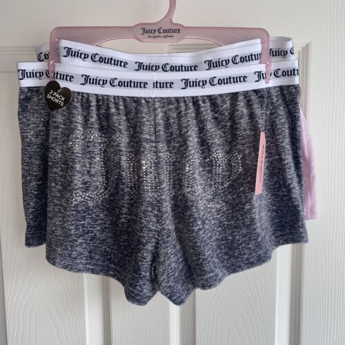 JUICY COUTURE Sleepwear Velour Shorts~Style JC1751~2 Pair ~ All sizes~~REAR FIND