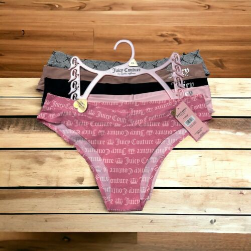 Juicy Couture 5-Pack Cheeky Seamless Panties size XL logo