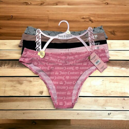 Juicy Couture 5-Pack Cheeky Seamless Panties size XL logo