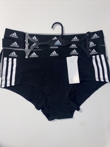 Adidas Women's 3-PK Cotton Boy Shorts Underwear 4A1H32 (Size S) NWT MSRP $36
