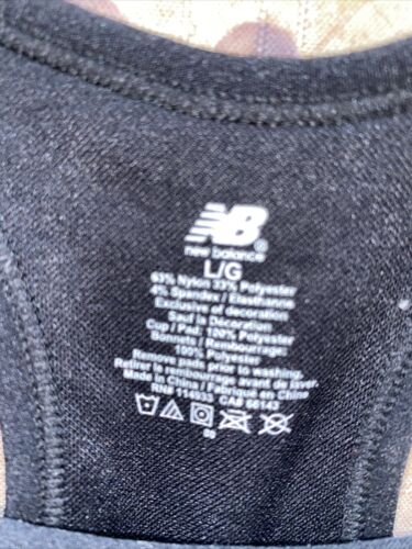 New Balance Medium Impact Sports Bra Style 116718 Black Camouflage Size L NEW