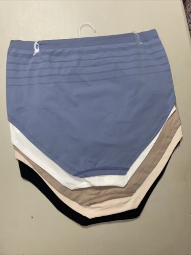 NAUTICA~NT9935 -5 PCK SIZE 3X~MULTICOLOR~SOFT HIGH WAIST BRIEF PANTIES GREAT FIT