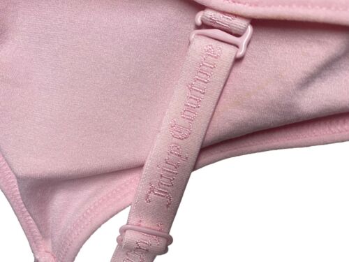 Juicy Couture Intimates Bralettes ~Pink/Black Logo~JC7650~2Pack~ Size Large~CUTE