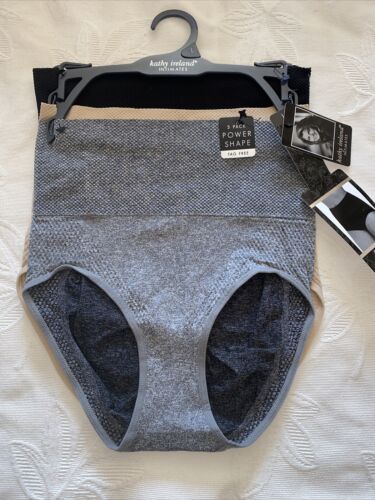 Kathy Ireland Seamless Shaping Briefs Panties Firm Control  L