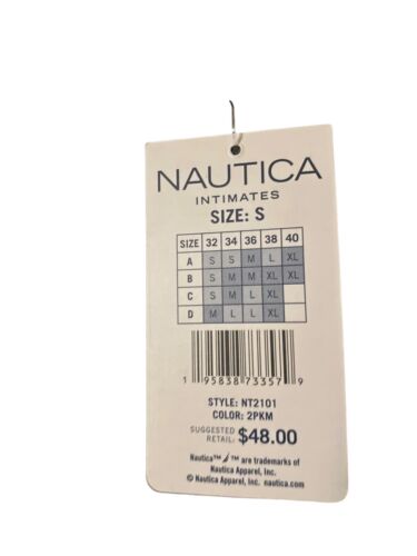 NÁUTICA 2PACK INTIMATES NT2101 SIZE L BRAS LASER CUT RETAIL $48 BEAUTIFUL!