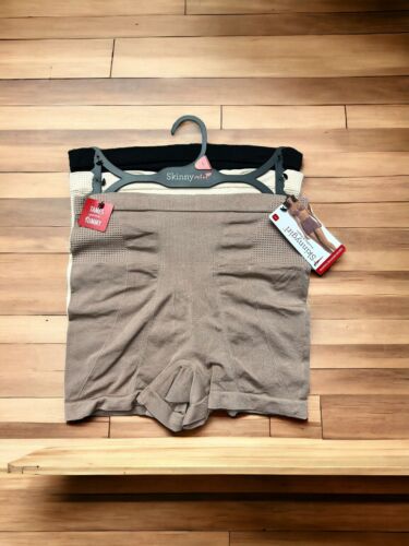 Skinnygirl Shaping Seamless Shorts Size L 3 Pairs~Style SG7016~TAMES YOUR TUMMY