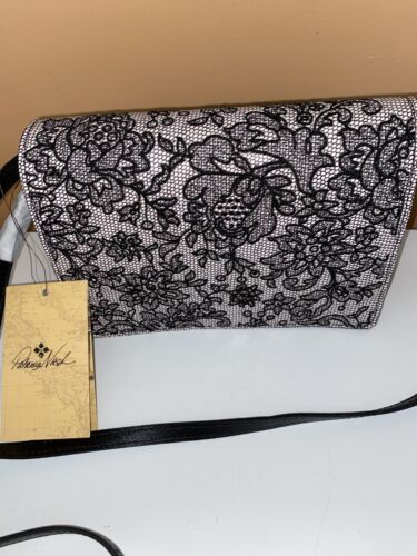 Patricia Nash Lanza Fall Tapestry Leather XBDY Clutch, Wristlet Convertible Flap