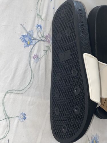 Rae Dunn RELAX RELAX Slides Black & Ivory Size 7 NEW - SUPER CUTE!!!