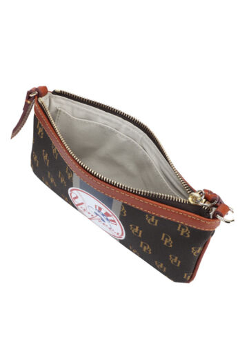 Dooney & Bourse Women's New York Yankees  Stadium Signature Wristlet MLB~REAR!