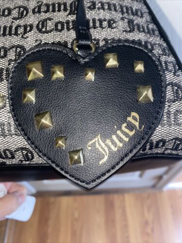 Juicy Couture Gothic Printed Start Us All Out All The Love Satchel Handbag $79