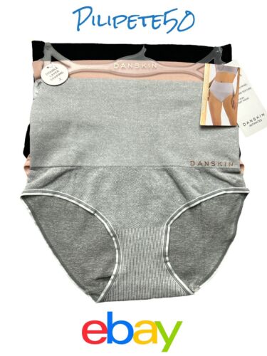 DANSKIN INTIMATES 5 Pack~Multicolor~No Show Panties Size L~ Style DS9009~UNIQUE