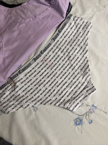 JUICY COUTURE JC6555~ 5 Pack SIGNATURE WAIST COMFY COTTON SPANDEX PANTIES ~L