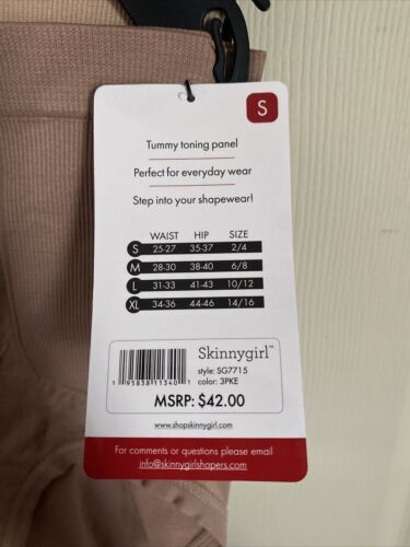 Skinnygirl Shaping Seamless Briefs Size SMALL 3  pair Style SG7715￼￼ New