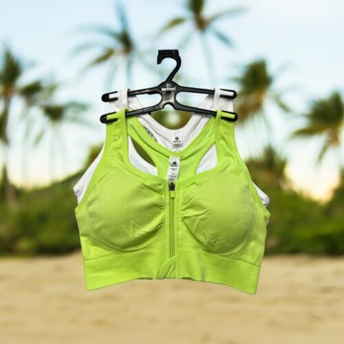 90 Degree By Reflex High Performance~ Full Support Sport  Bra Set-Two L MSRP$58