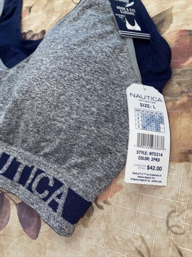 NÁUTICA 2PACK INTIMATES LOUNGE COMFORT BRAS SIZE L RETAIL $42 BEAUTIFUL NEW