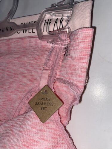 RAE DUNN~COMFORT BRA SET ROSE PINK MULTI HEATHER WO4533-650~ALL SIZES~GREAT FIT!