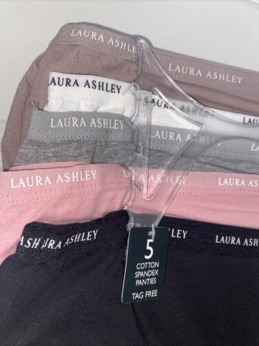 LAURA ASHLEY~ 5 Pack COTTON BIKINI~MULTICOLOR~ LS9540~ALL  SIZES~GREAT FIT!