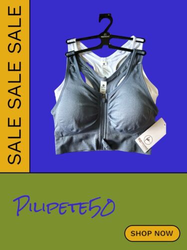90 Degree By Reflex High Performance~ Full Support Sport  Bra Set-Two Medium $58