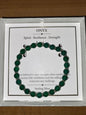 SHIVAM .925 STERLING SILVER & GREEN ÓNYX GENUINE GEMSTONE BRACELET ~BEAUTIFUL 💝