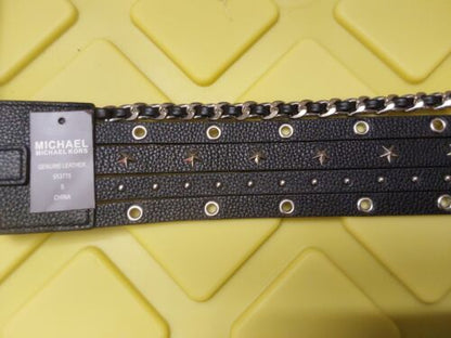 Michael Kors Belt black With studs and chain Really something different!