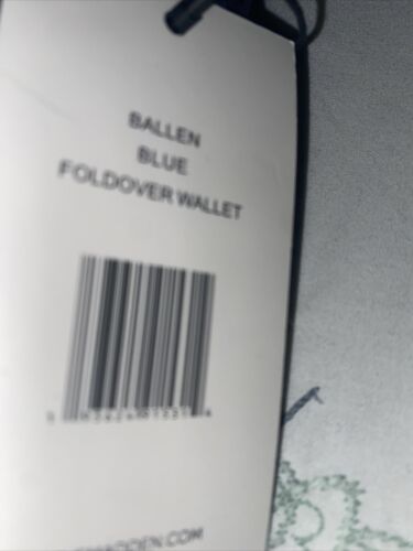 STEVE MADDEN Woman's Wallet Bifold BALLEN-G Periwinkle Blue BEAUTIFUL !!!