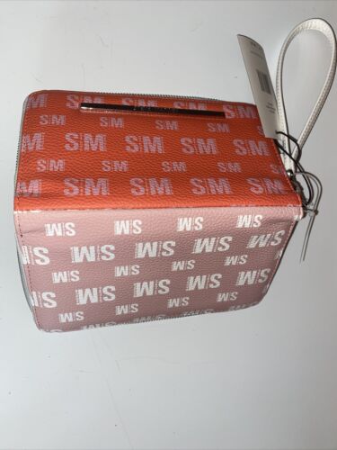 STEVE MADDEN WALLET WRISTLET ORANGE BLUSH TWO TONE