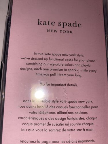 Kate Spade New York Protective Case iPhone 13 Pro Max Pink Rhinestone 6.7 UNIQUE