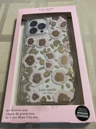 Kate spade phone Case For iPhone 12 & 13 Pro Max Rose Gold Pink Floral so Pretty