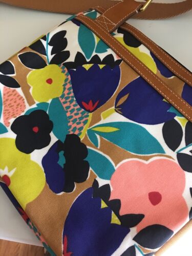 Fossil Eliza Bright Multicolored Crossbody Messenger Bag Purse  NEW $98