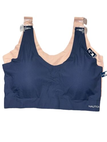 NÁUTICA 2PACK INTIMATES LOUNGE SIZE 3XL BRAS LASER CUT -NT6265 -BEAUTIFUL!