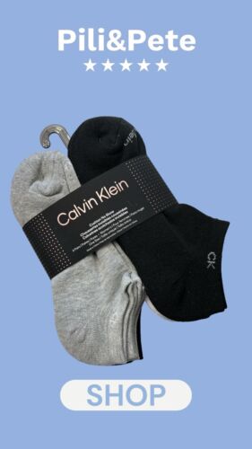 Calvin Klein 6-Pair Men's Cushion No Show Socks black gray Size 7-12