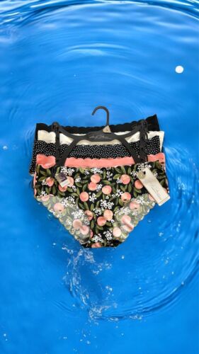 Marilyn Monroe 5pc MM9411  No Show Bikini Panties~L~Multicolor $42-PERFECT