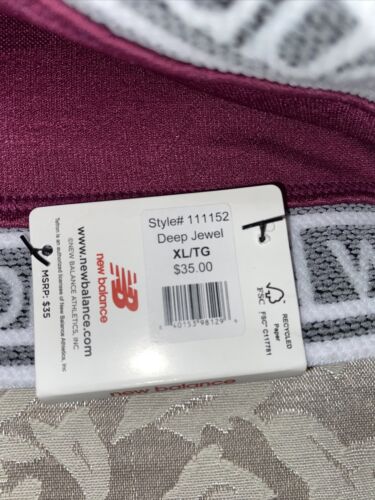 New Balance Medium Impact Sports Bra Deep Jewel/Black Style 111152  Size XL NEW