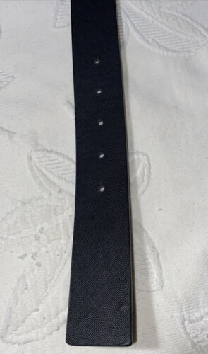 MICHAEL KORS BELT REVERSIBLE BLACK PRINTED MINI LOGO TO BLACK MK SILVER BUCKLE