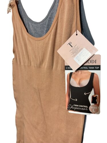 Thalia Sodi  2Pk Seamless Shaping Reversible Camis Sz L 2-Way Waist Control~NWT