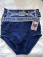 NAUTICA INTIMATES NT4013 3PKD MF SEAMLESS SHAPING BRIEF PANTIES GREAT FIT! NWT