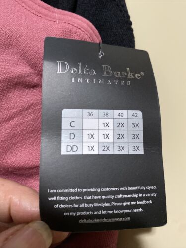 Delta Burke 3-Pack Seamless Bras Size 2X Soft Comfort Lounge Removable Pads NEW