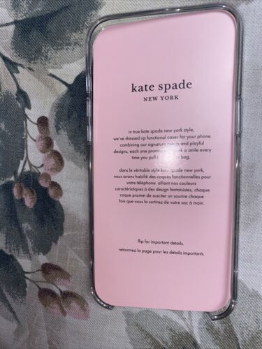 Kate Spade New York Case iPhone12 & 13 Pro Max Floral Silver Iridescent 6.7”