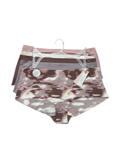 DANSKIN INTIMATES 5 Pack~Multicolor~No Show Panties Size L~ Style DS9009~UNIQUE