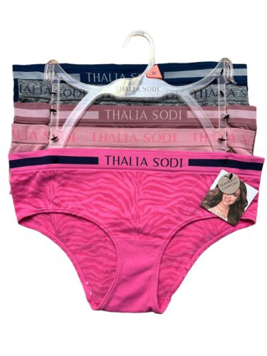 Thalia Sodi Seamless Comfort Bikini Multicolor Briefs~5 Pair~Style ❤ Size Medium