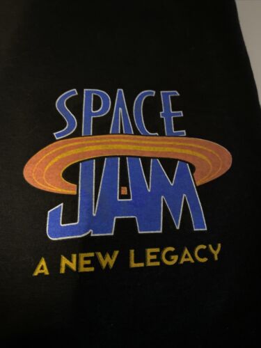 SPACE JAM - New Legacy Black T-Shirt XL  Bugs, Taz, Daffy, Marvin - Tune Squad