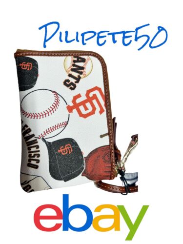 Dooney & Bourke MLB San Francisco Giants Wristlet Zip Around WNGGI0320-MSRP $138