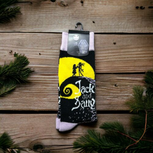 Jack And Sally Nightmare Before Christmas Tall Polyester Socks~ NEW