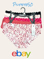 Marilyn Monroe 5pc MM9411  No Show Bikini Panties~XL~Multicolor $42-PERFECT
